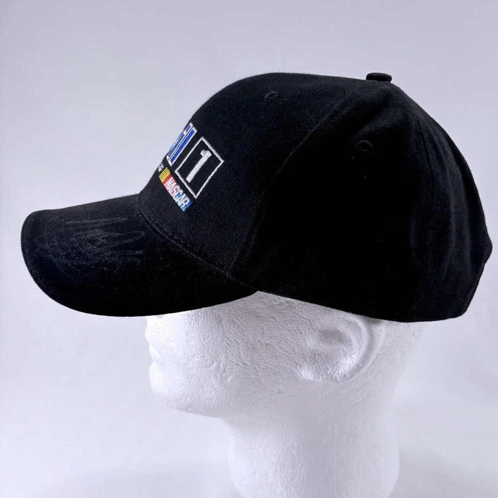 NASCAR Racing Mobil 1 Hat Signed (Unknown) Pegasus Black Baseball Cap